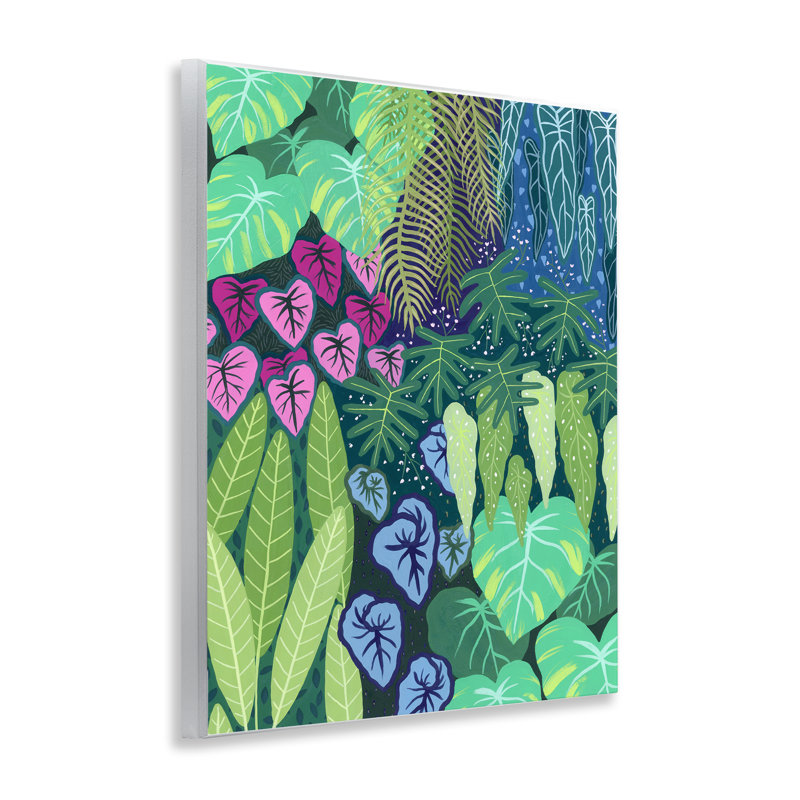 Plaque murale nuage forêt tropicale, design par Courtney Haley