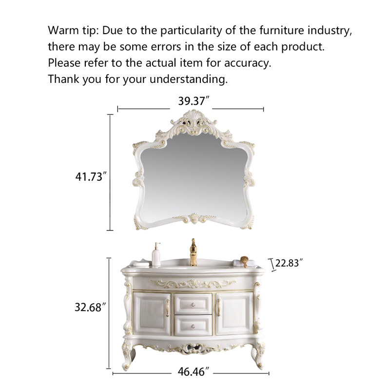 Meuble-lavabo en pierre artificielle de style européen