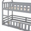 Lit simple sur bois de pin simple Lit superposé stable en bois aggloméré, aucun sommier requis, gris pour la chambre à coucher-1123282573