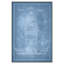 «Boat 1 Blueprint - Blue - Floater Frame», impression sur toile-46818251-46818247