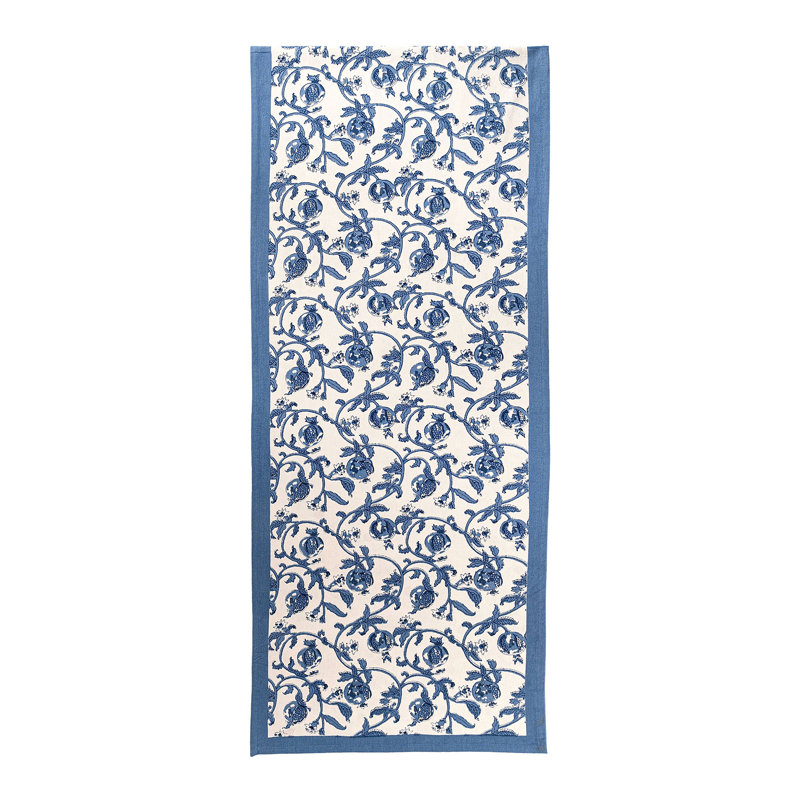 Brona Remove Table Runner, Blue, 72" L x 16" W