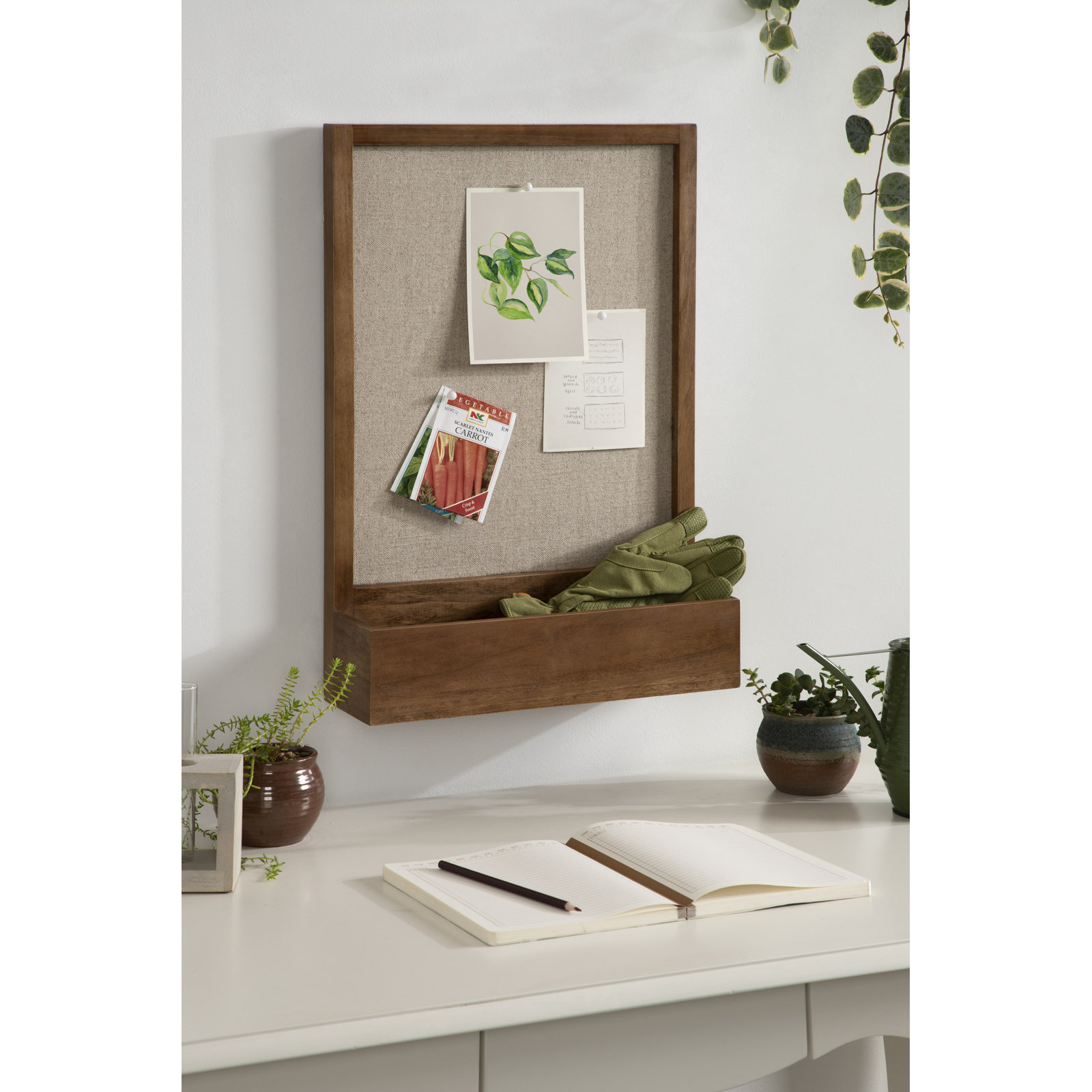 Bulletin Board, Rustic Brown
