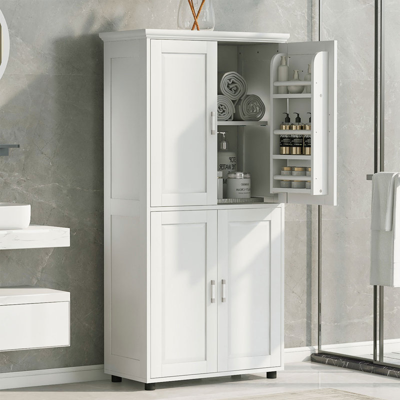 Meguel Freestanding Linen Cabinet