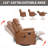 Genuine Leather Heat Massage Manual Recliner Chair With Rocker And Swivel For Living Room-1016607908