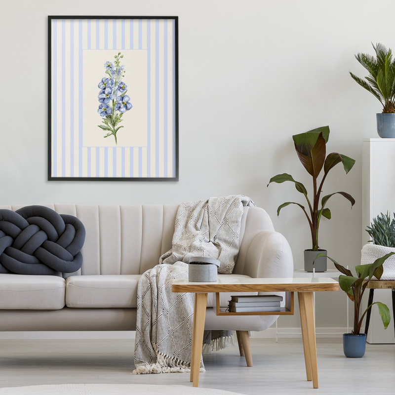 Giclée à rayures, par Lisa Wehmeyer, Giclée encadrée noir minuit, H 30 po x l 24 po