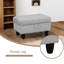 Repose-pieds en flanelle avec rangement
