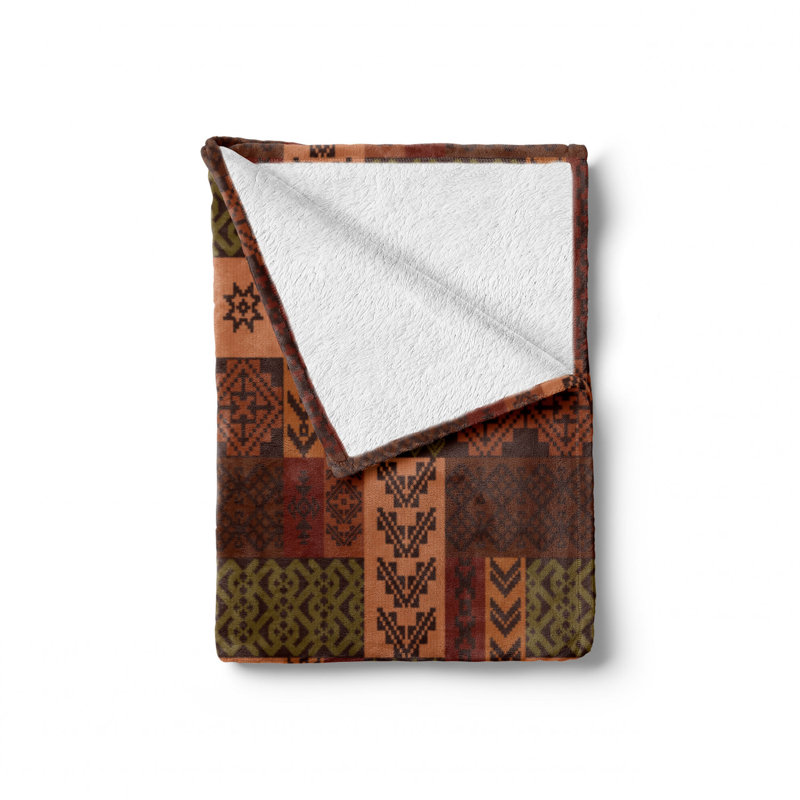 Hand Woven Throw Blanket, 70" W x 90" L