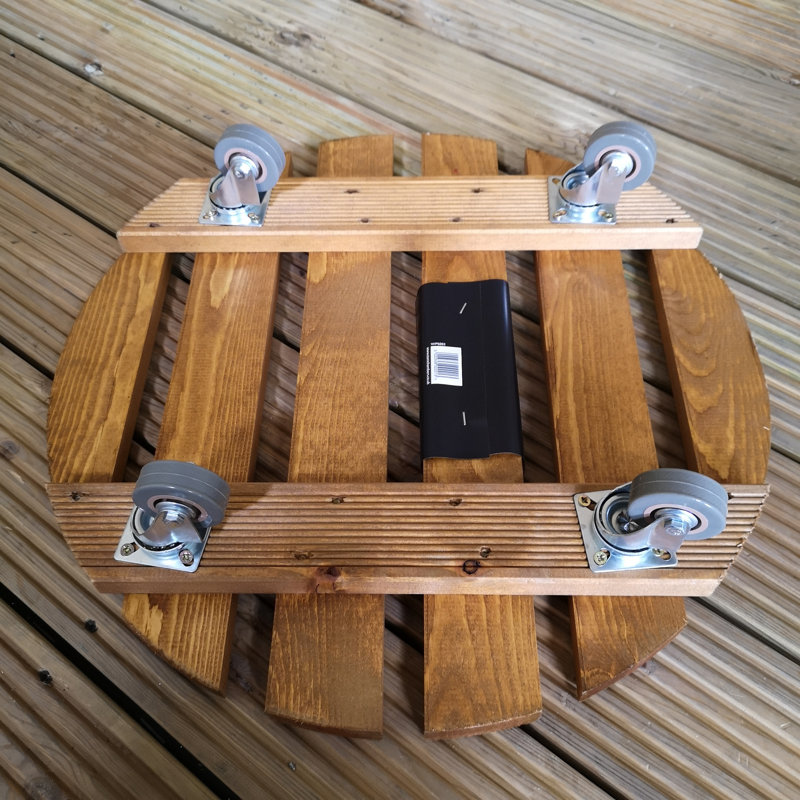 Caziyah Wood Caddy Plant Stand