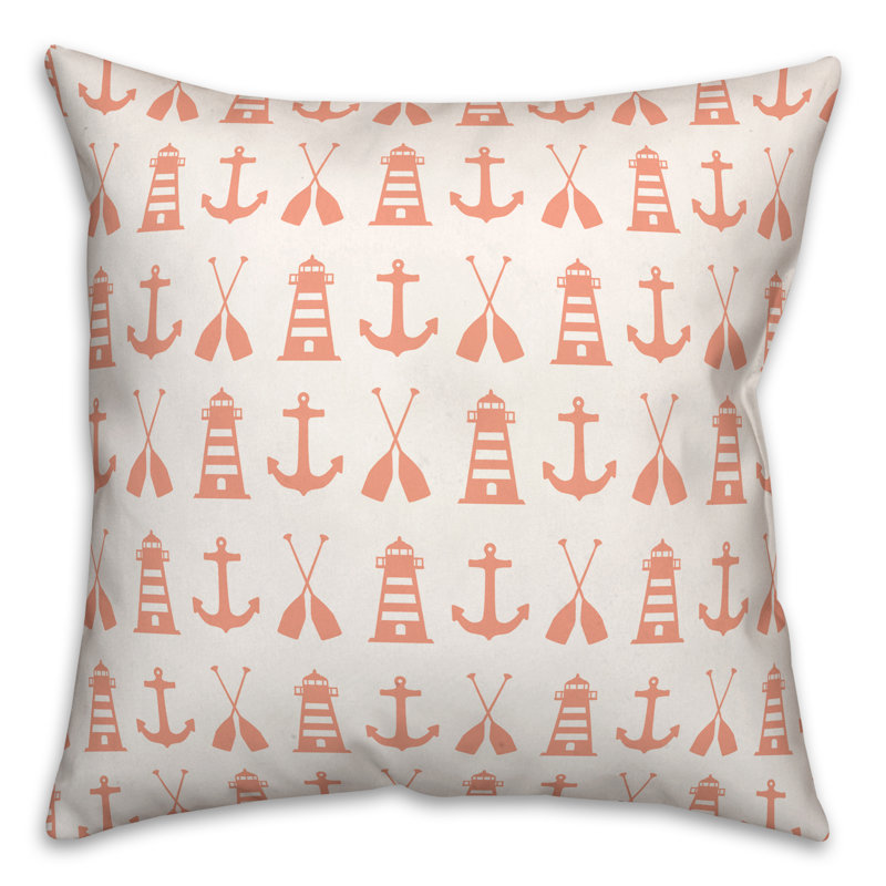  Housse et insert de coussin nautique, Orange