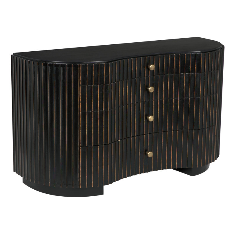 Irene 4 - Drawer Solid Wood Dresser