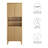 Render Tall Bathroom Storage Cabinet In Walnut-101179048