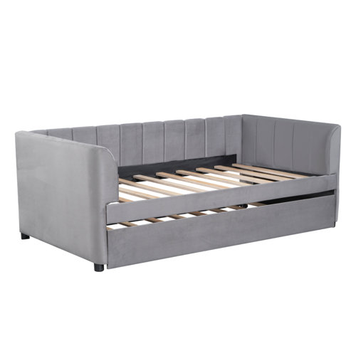 Latitude Run® Nadwa Upholstered Daybed with Trundle | Wayfair