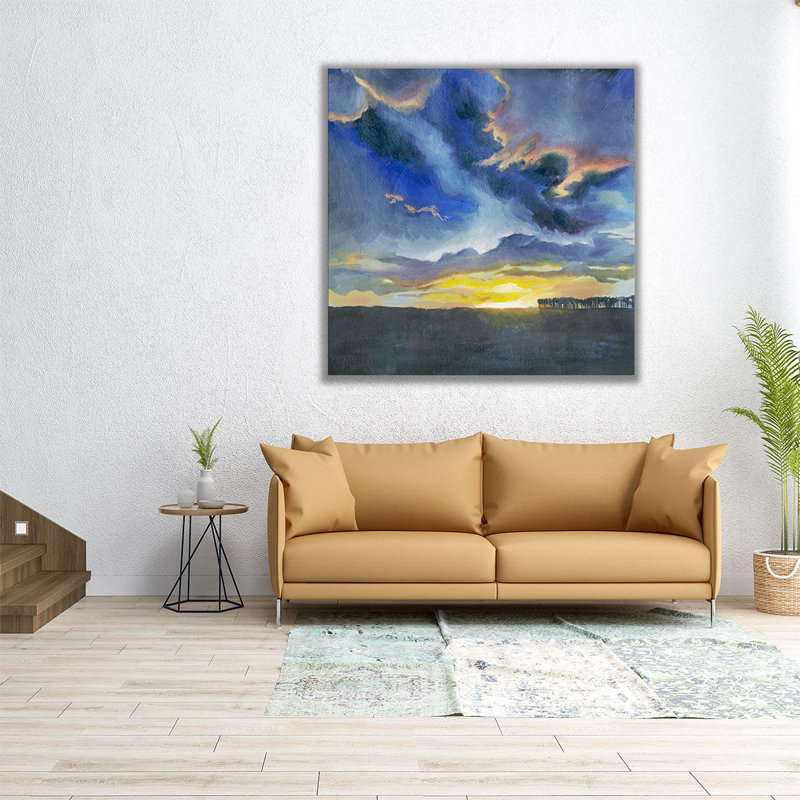 «Vivid Sunset I», reproduction d'art sur toile, H 20 po x l 20 po