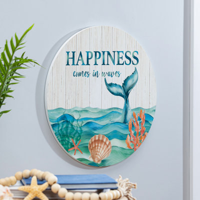 Décoration de porte bleue 18 po