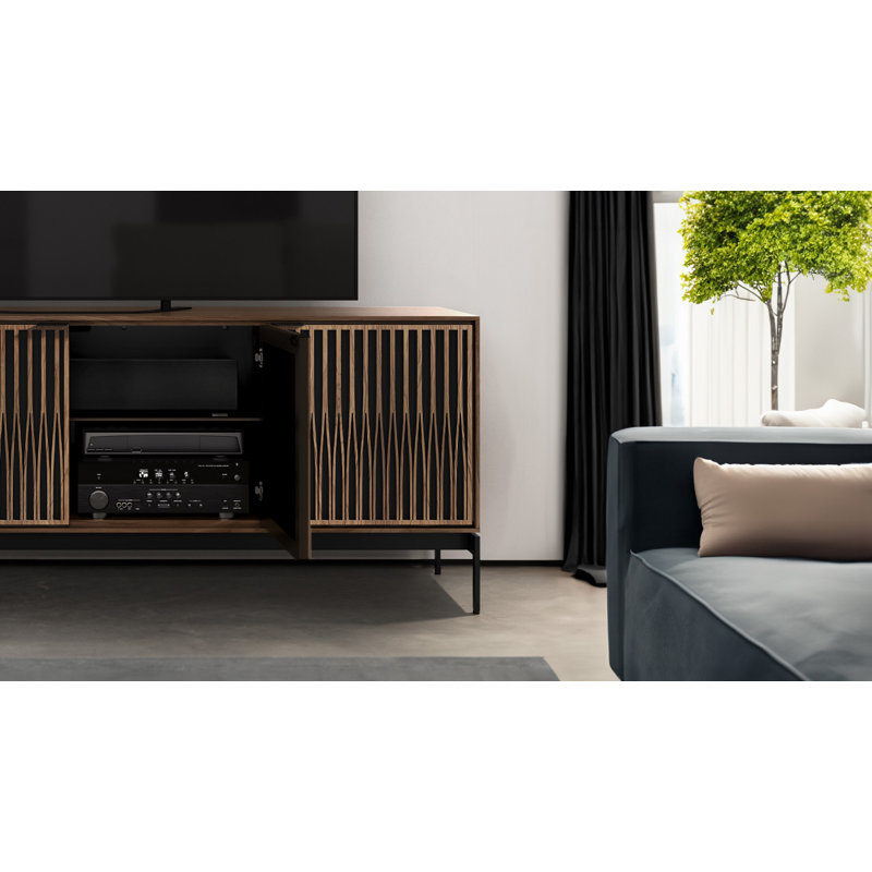 Elements - Cabinet with Console Base - Tune Door, Natural Walnut
