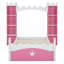 Lit plateforme en bois avec tablette de rangement Castle-1641075110