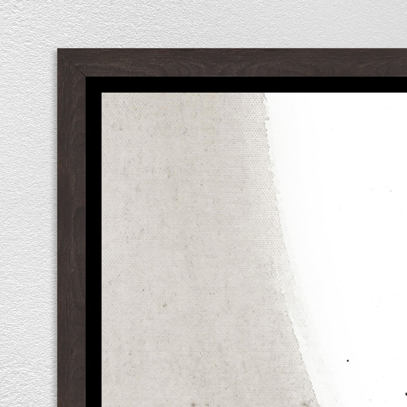 Notion I par Van Garret - peinture sur toile à cadre flottant, Couche de verre, H 81,75 po x l 41,75 po x P 1,5 po