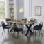 Metal Base Dining Table