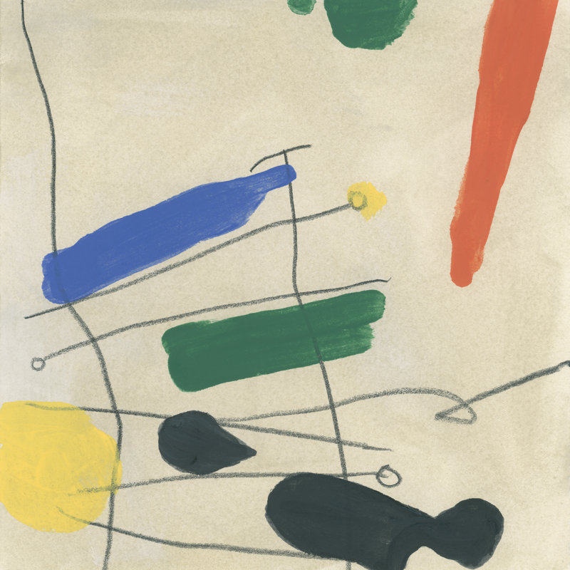«Eveie Dreaming Miro III on Canvas» par June Erica Vess, reproduction, l 36 po x H 36 po