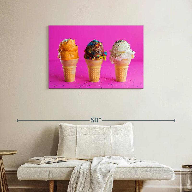 Yarlin Sundae Ice Cream Cones, 24" H x 36" W