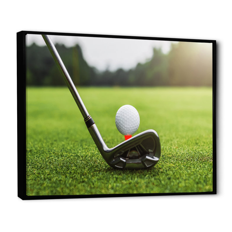 «Golf Swing Excellence II», reproduction sur toile, H 12 po x l 20 po x P 1 po, Cadre flottant noir