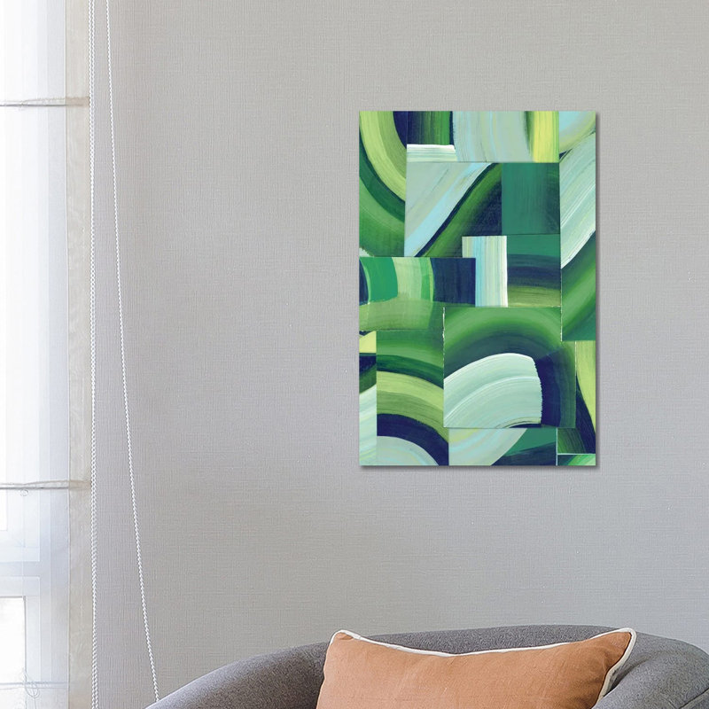 Oceanic Patchwork I by Grace Popp - Wrapped Canvas Painting, 66.04 cm H x 45.72 cm W x 1.91 cm D