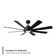 Aura 8 - Blade Indoor/Outdoor Smart Ceiling Fan with Adjustable CCT 2700K-3000K-4000K-5000K LED Light Kit and Remote Control Included, Works With Alexa and iOS or Android App