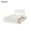 Lit plateforme simple avec deux tiroirs-988722401