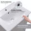 Petit meuble-lavabo moderne de 20 pouces avec lavabo en céramique | 20 po x 14,5 po x 33,3 po, grand rangement avec 1 porte à fermeture en douceur-1756506192