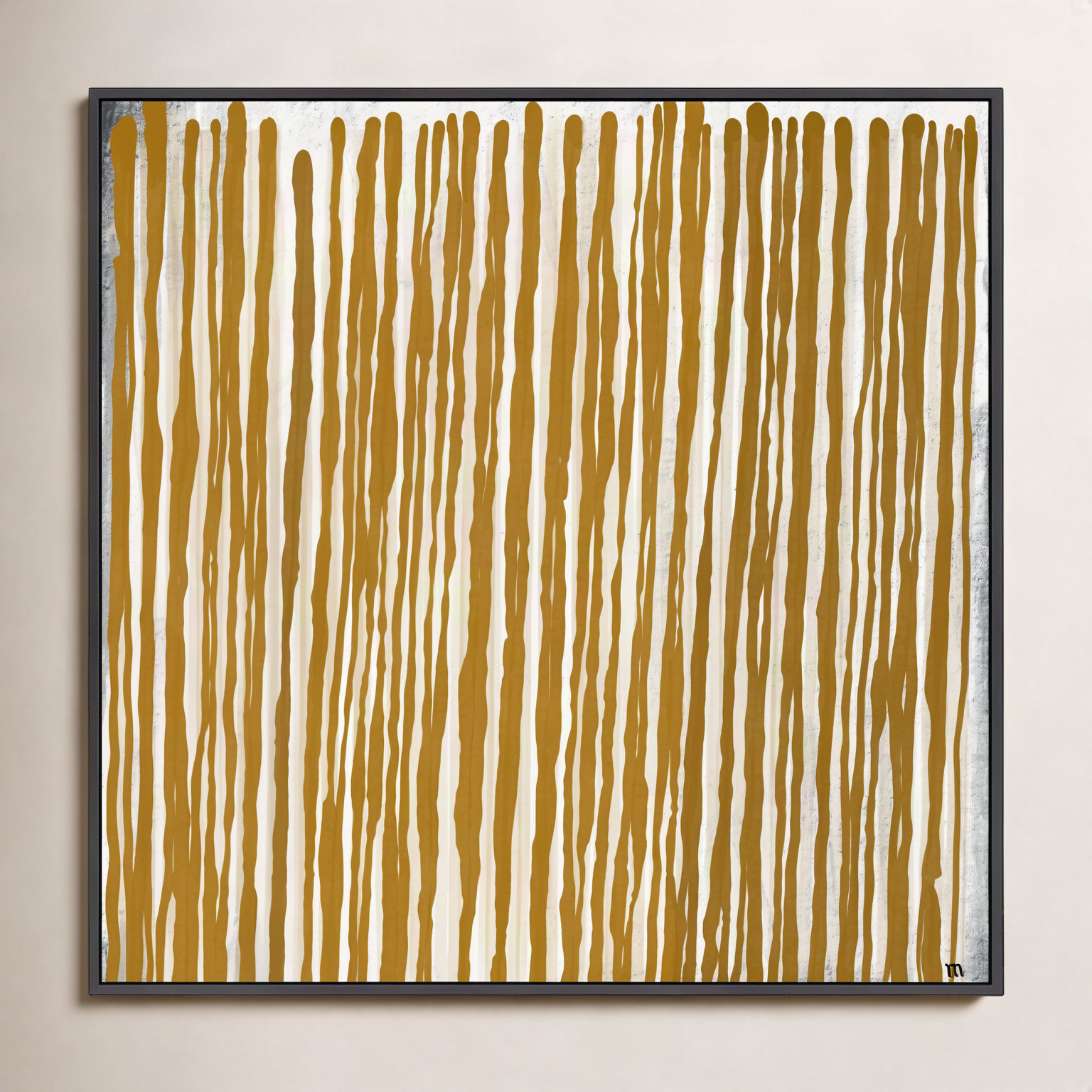 Upward by Marco Marella For Studio M, Black Canvas Framed, 36" H x 36" W