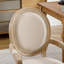 Chaise de salle à manger en bois massif de style français, ensemble de 2