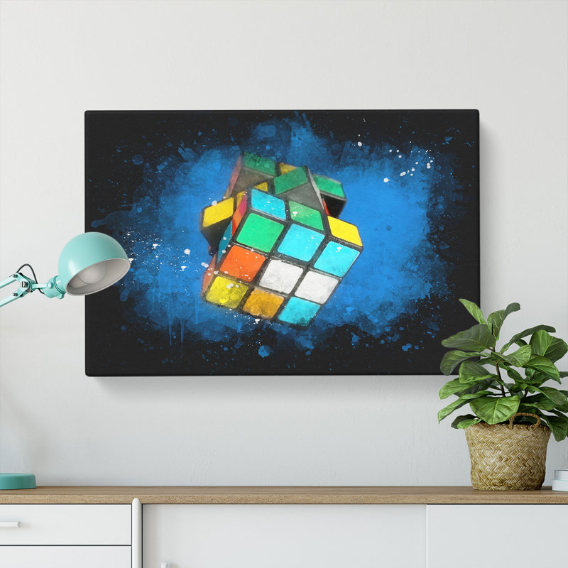 The Rubik Cube - Wrapped Canvas, 45cm H x 76cm W x 4cm D