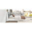 Lit plateforme double en bois blanc avec tête de lit, tablettes et conception rembourrée, structure de la table rotative, facile à assembler-1371495755