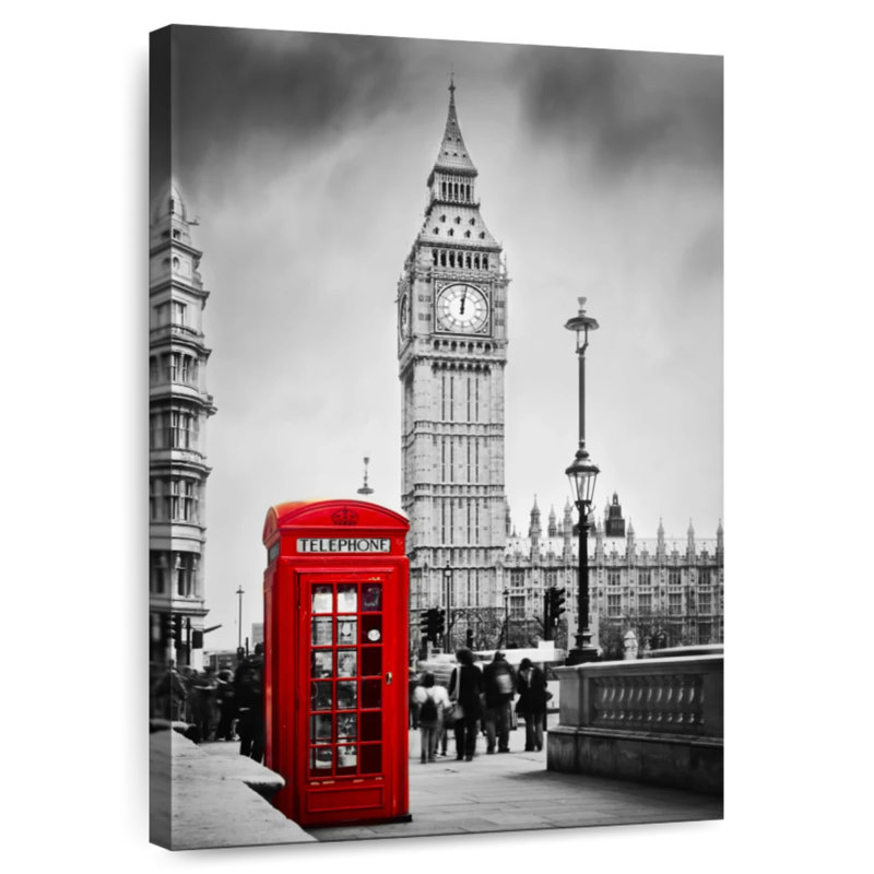 London Telephone Booth Pop, 51" H x 34" W