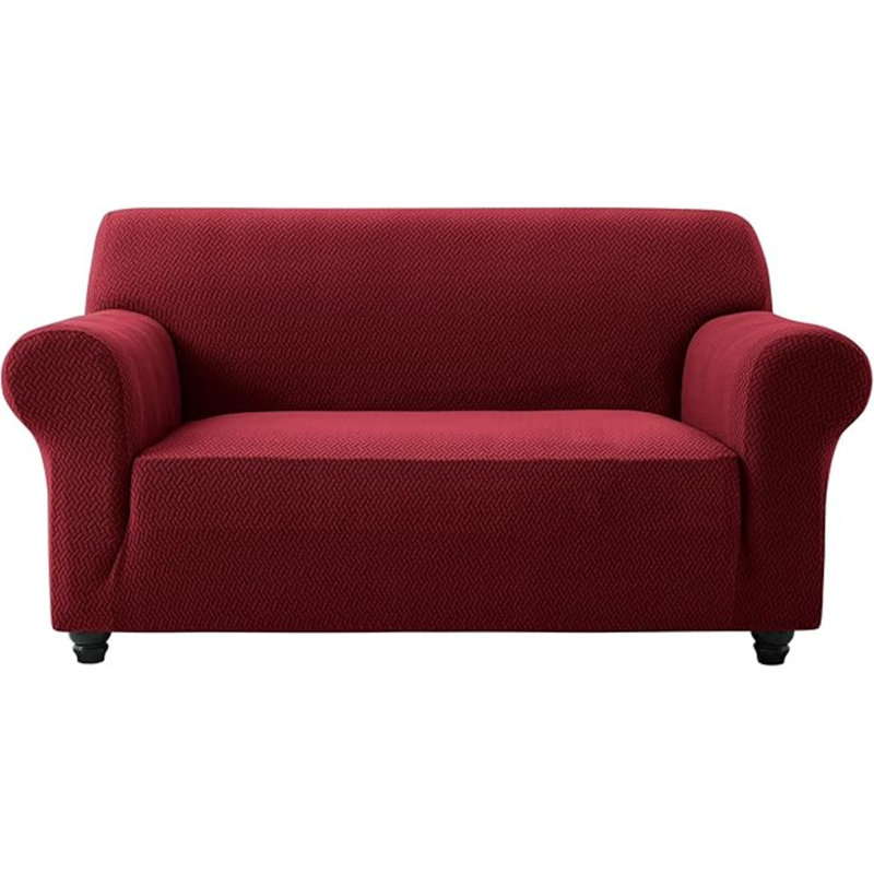 Aspire Homeware Love Seater High Quality Stretchable Spandex Sofa Cover, Burgundy