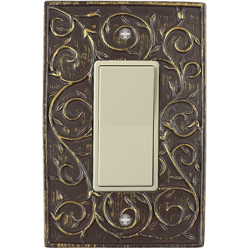 No Subject 1 - Gang Rocker Standard Wall Plate, Bronze