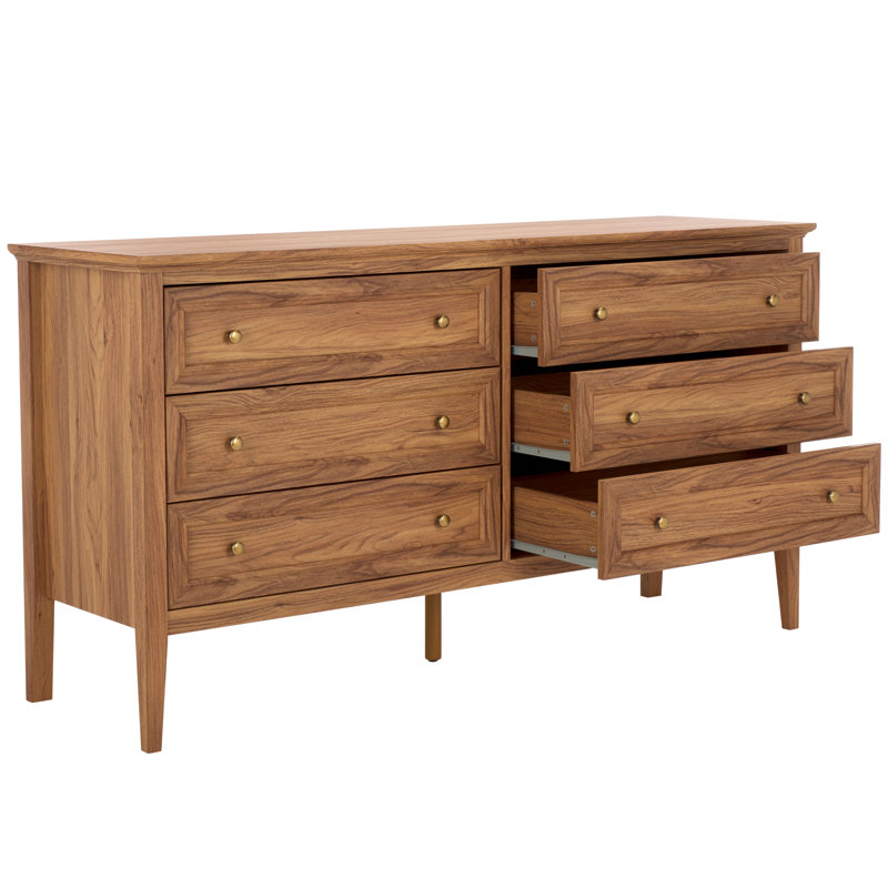 Commode 6 tiroirs Cardae, Chêne