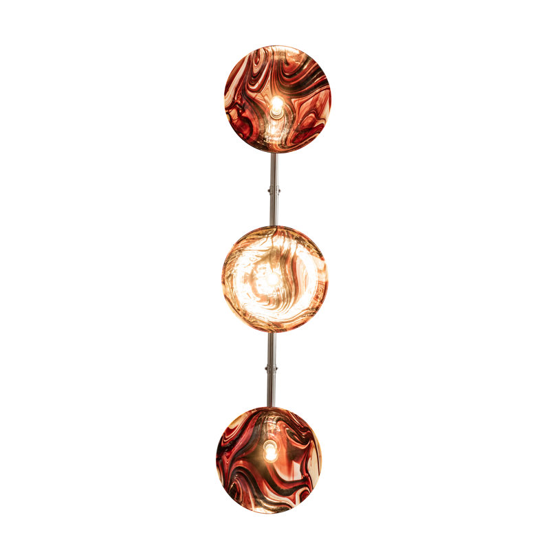Metro Fusion 3 - Light Pendant, Cabernet Swirl