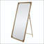 Miroir de plancher pleine longueur avec support et cadre doré antique (70,1 po x 31,9 po)