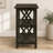 Deep Merlot Console Table with 2-shelf