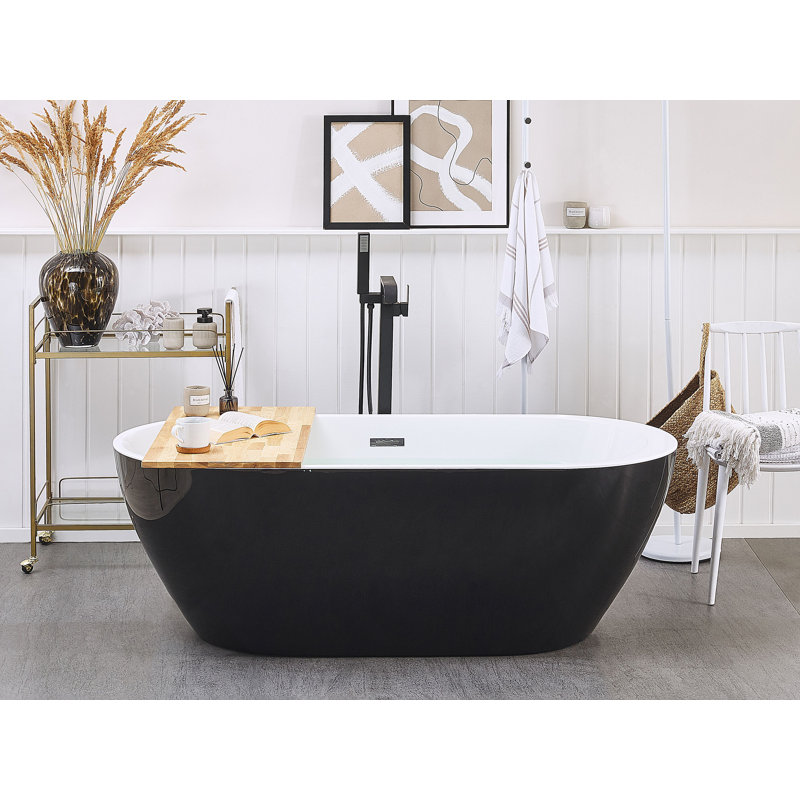 Neill 1500mm x 750mm Soaking Acrylic Bathtub, 58cm H x 80cm W x 170cm L