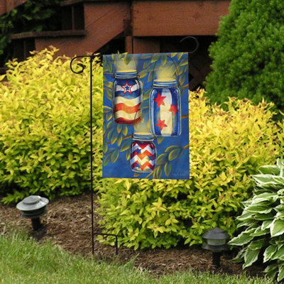 Patriotic Luminaries Summer Garden Flag
