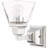 Wall Sconce: 1-Light Clear Glass Shade.-1817631481