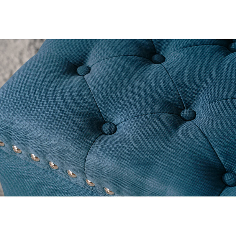 Janas Upholstered Ottoman, Green