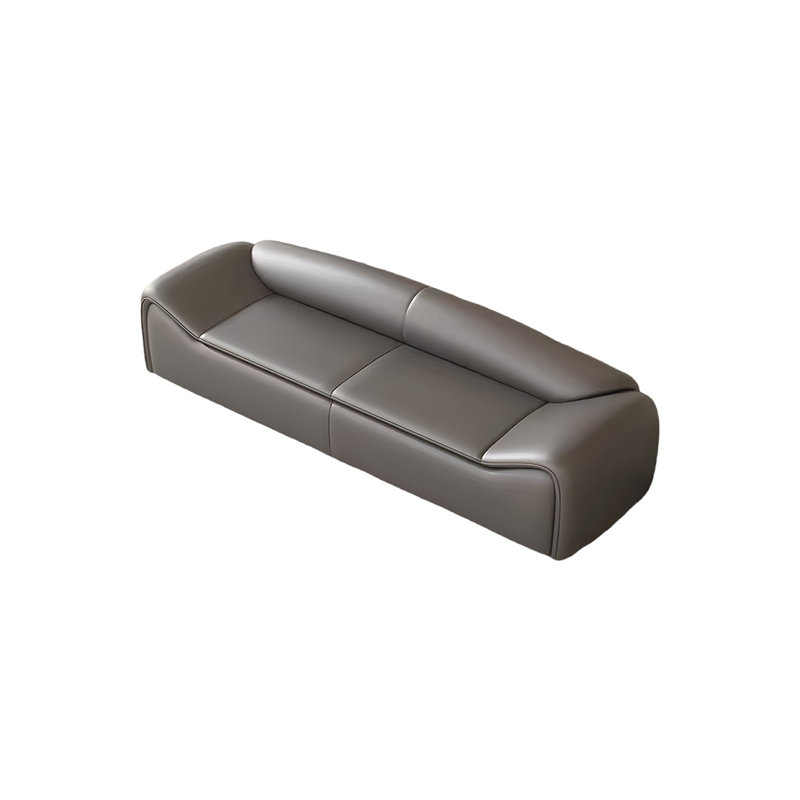 Banc rembourré en similicuir Valoria, H 20,47 po x l 70,86 po x P 19,68 po, Gris