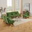 Canapé modulaire rembourré 3 pièces avec base en bois massif et coussins Drayk-1183535217