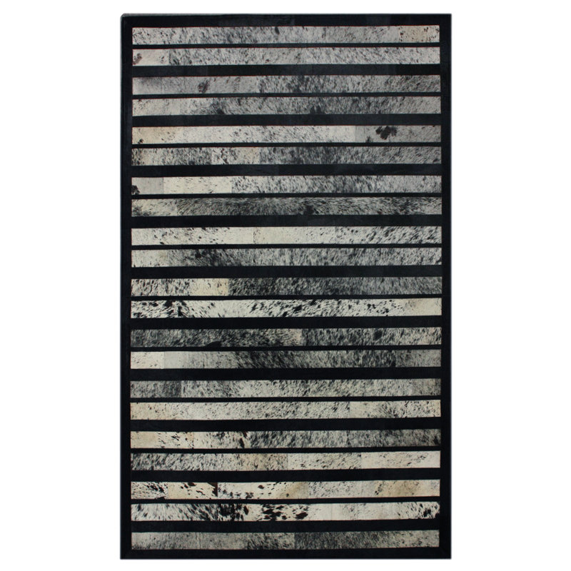 Tapis noir Masardis Franklin, 7 pi 6 po x 9 pi 6 po