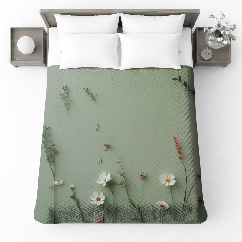 Couvre-lit Wildflowers, Lit simple