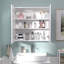 Armoire murale 24 po x 24 po, armoire à pharmacie résistante à l'humidité avec tablettes réglables