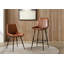 Mariners 52cm H Genuine Leather Upholstered Metal Upholstered Back Side Chair-449211476